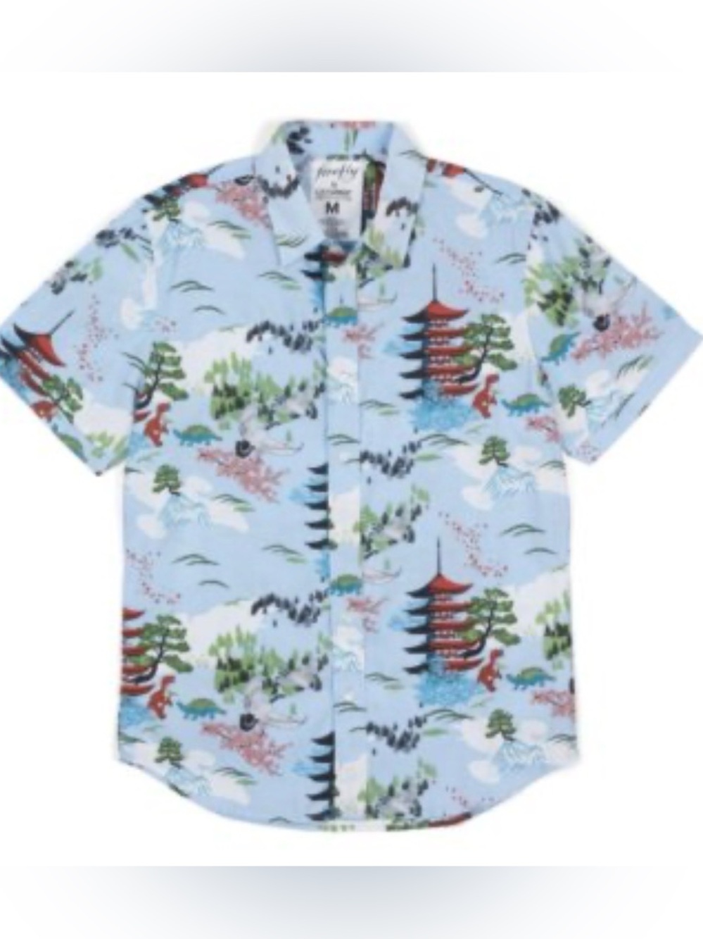 Lootwear Limited Edition Firefly Serenity Wash Dinosaur Camp Shirt, Size L
